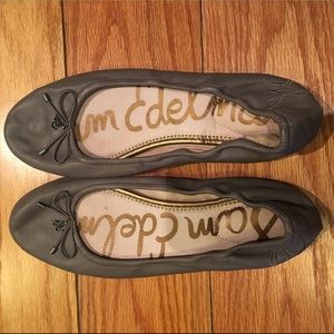 San Edelman gray Felicia ballet flats!